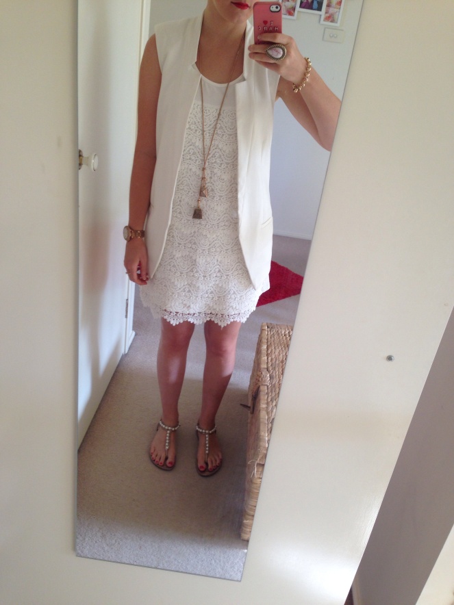White outfit, what I wore, white dress, summer outfit